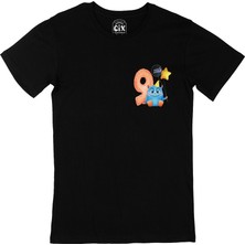 Cix Çocuğumun 9. Yaşına Özel Cep Logo Tasarımlı Siyah Tişört