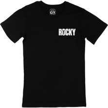 Cix Cix Rocky Cep Logo Tasarımlı Siyah Tişört
