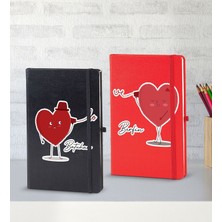 Bk Gift Kişiye Özel Sevgili Temalı 2’li Defter Seti, Sevgiliye Hediye, Sevgililer Günü Hediyesi, Doğum Günü Hediyesi