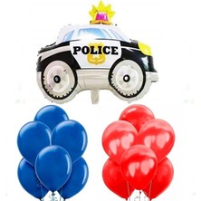 Best Parti Polis Arabası Figür ve Balon Seti