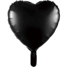 Bal10 Dünyası Siyah Kalp Folyo Balon 45 cm 1 Adet