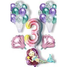 Bal10 Dünyası Deniz Konsept Balon Full Parti Süsleme Seti 3 Yaş