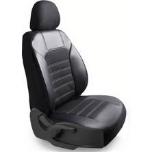 Z&C MAXTECH Seat Cordoba Deri Detaylı Özel Tasarım Oto Koltuk Kılıfı Seti Black