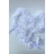 Hayalperest Boncuk Beyaz Malibu Deve Kuşu Tüyü