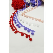 Renkli Şerit Ponpon 1,5cm