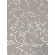 Başak Ev Tekstili Desenli Elyaflı Pvc Muşamba Silinebilir Masa Örtüsü Gri 140 x 140 cm