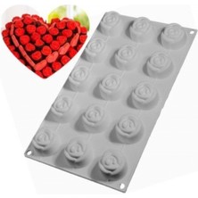 Tinky Winky Silikon Kek Kalıbı 15 Li Gül