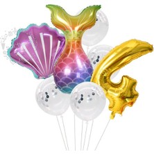 Rönesans Parti Deniz Konsept Folyo Balon 7'li Set 4 Yaş
