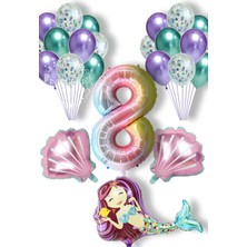 Rönesans Parti Deniz Konsept Balon Full Parti Süsleme Seti 8 Yaş