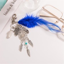 2xboho Tarzı Turkuaz Cazibesi Anahtarlık Anahtar Zinciri Mini Palm Keyfob 2 Adet (Yurt Dışından)