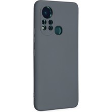 HappyCase Infinix Hot 11S Kılıf Lansman Nano Içi Kadife  Silikon - Gri