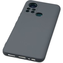 HappyCase Infinix Hot 11S Kılıf Lansman Nano Içi Kadife  Silikon - Gri