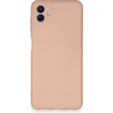 HappyCase Samsung Galaxy A04 Kılıf Lansman Nano Içi Kadife  Silikon - Pudra