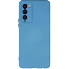HappyCase Tecno Camon 18T Kılıf Lansman Nano Içi Kadife  Silikon - Mavi