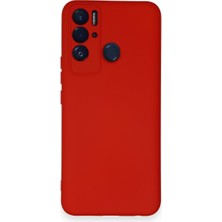 HappyCase Tecno Pova Neo Kılıf Lansman Nano Içi Kadife  Silikon - Kırmızı