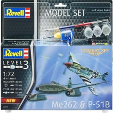 Revell Maket Seti Combat Set ME262-P-51B 63711