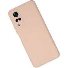 HappyCase Vivo Y53S Kılıf Lansman Nano Içi Kadife  Silikon - Pudra