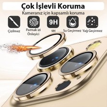 Coofbe 0.4mm Metal iPhone 14 Pro-14 Pro Max Kamera Lens Koruyucu,3 Adet Set Kamera Koruyucu Kırılmaz