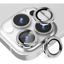 Coofbe 0.4mm Metal iPhone 14 Pro-14 Pro Max Kamera Lens Koruyucu,3 Adet Set Kamera Koruyucu Kırılmaz