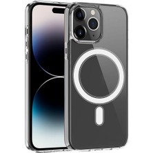 Coofbe iPhone 14 Pro Max Sert Silikon Kılıf, Darbe Emici, Kamera Koruyucu Magsafe Uyumlu Kılıf