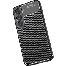 Anka Samsung Galaxy S23 Kılıf Negro Karbon Görünümlü Silikon Kapak