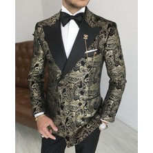 Adam Tailor Italyan Kesim Erkek Ceket Pantolon Damatlık Set Siyah T7478