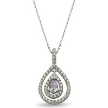 ÇGK KUYUMCULUK Damla Taşlı Altın Kolye CGKKLY039