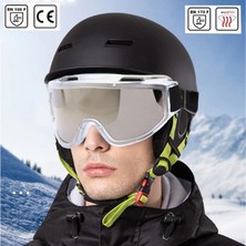 Kayak Gözlüğü Antifog Ventilli Güneş Kar Gümüş Snowboard Glasses Ekonomik Seri Gözlük