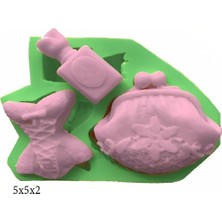 Kıyafet Figürleri Silikon Şeker Hamuru Dekor, Sabun, Saksı ve Mum Kalıbı