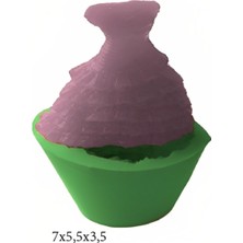 Kıyafet Figürleri Silikon Şeker Hamuru Dekor, Sabun, Saksı ve Mum Kalıbı