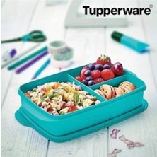 Tupperware Bölmeli Beslenme Kabı Büyük - Turkuaz