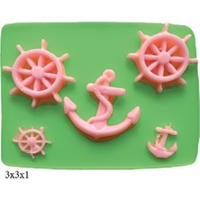 Butedo Deniz Figürleri Silikon Şeker Hamuru Dekor, Sabun, Saksı ve Mum Kalıbı