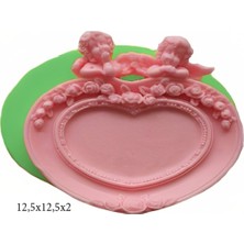 Çerçeve Modeli Silikon Şeker Hamuru Dekor, Sabun, Saksı ve Mum Kalıbı