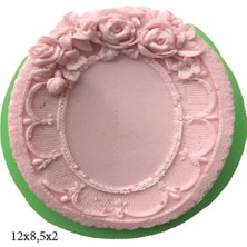 Çerçeve Modeli Silikon Şeker Hamuru Dekor, Sabun, Saksı ve Mum Kalıbı