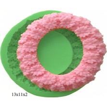 Çerçeve Modeli Silikon Şeker Hamuru Dekor, Sabun, Saksı ve Mum Kalıbı