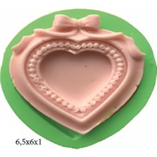 Çerçeve Modeli Silikon Şeker Hamuru Dekor, Sabun, Saksı ve Mum Kalıbı