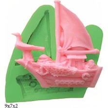 Deniz Figürleri Silikon Şeker Hamuru Dekor, Sabun, Saksı ve Mum Kalıbı