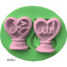 Eşya Figürleri Silikon Şeker Hamuru Dekor, Sabun, Saksı ve Mum Kalıbı