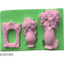 Eşya Figürleri Silikon Şeker Hamuru Dekor, Sabun, Saksı ve Mum Kalıbı