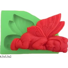 Melek Figürleri Silikon Şeker Hamuru Dekor, Sabun, Saksı ve Mum Kalıbı