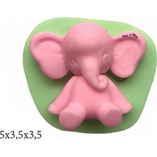 Hayvan Figürleri Silikon Şeker Hamuru Dekor, Sabun, Saksı ve Mum Kalıbı