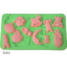 Özel Gün Figürleri Silikon Şeker Hamuru Dekor, Sabun, Saksı ve Mum Kalıbı