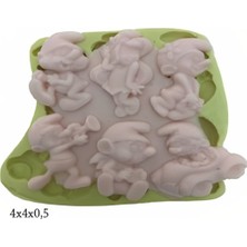 Özel Gün Figürleri Silikon Şeker Hamuru Dekor, Sabun, Saksı ve Mum Kalıbı