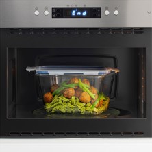 Kapaklı Cam Saklama Kabı, Cam-Plastik, 1,8 Lt, Ikea 365+