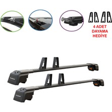 Thunder Peugeot 3008 5008 Kilitli Ara Atkı Cross Bar Taşıyıcı Tavan Barı 4 Adet Dayama Dahil