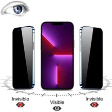 Jopus Apple Iphone 14 Temperli Cam Gizli Hayalet Ekran Koruyucu Anti-Spy/antı-Finger