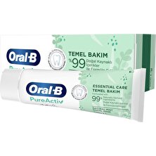 Oral-B Pureactiv Temel Bakım Diş Macunu 75 Ml - %99#u Doğal Bileşenlerden