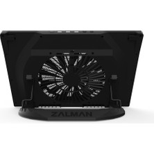 Zalman Zm-Ns3000 17" 200mm Fanlı 6 Kademe Yuksekli̇k Ayarlı Tyep-C Data Baglantılı Notebook Stand Ve Sogutucu