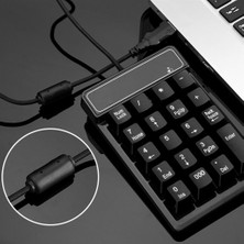 Haoruiqi 19 Tuş Sayısal Tuş Takımı USB Kablosu Finansal Muhasebe Klavye(Yurt Dışından)