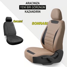 Z&C MAXTECH Toyota Hilux Deri Detaylı Özel Tasarım Oto Koltuk Kılıfı Seti Smart B